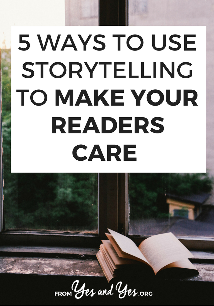 Using storytelling techniques in your blog posts and on social media increases engagement, click through, and makes your readers actually CARE about what you're doing. Click through to learn 5 ways to use storytelling in your blog!