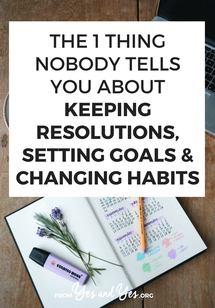 Want to change habits, keep your resolutions, or achieve your goals? It'll be A LOT easier if you know this ONE thing (and I'm probably the only person who's going to tell you). Tap through and find out how to make habit change stick! #habits #goals #resolutions #Successful #Habits #Routine #DailyHabits #Mindset #SelfImprovement #PersonalDevelopment #PersonalGrowth #SelfHelp #Routines #Balance #GrowthMindset