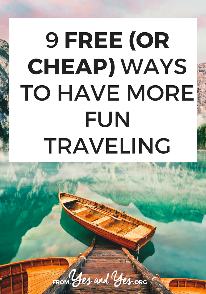 Budget travel doesn't have to be boring and saving money while you travel doesn't have to suck! Tap through for 9 free or cheap travel ideas you can use in any destination! #traveltips #budgettravel #cheaptravel #travelonashoestring