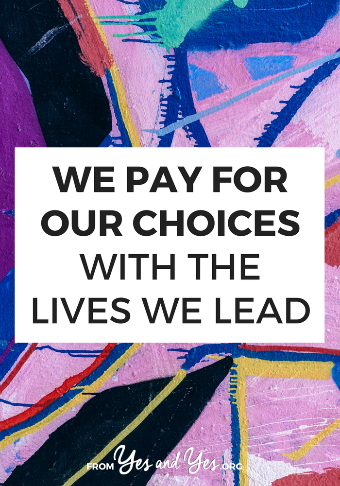 Do you pay for your choices? How do you habits show up in your daily life? What we do every day become our daily lives ... so let's choose accordingly. #selfdevelopment #selfhelp #habits #motivation #productivity