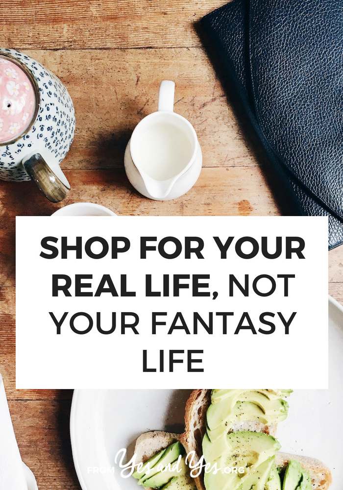 Looking for non-traditional budgeting tips? This surprising financial advice will save you hundreds of dollars! Read on for more tips about how to shop for your real life, not your fantasy life! #FIRE #moneytips #budgeting #personalfinance