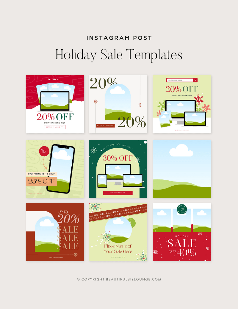 bbl_holiday_sale_instagram_templates